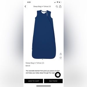 Kyte baby sleep sack